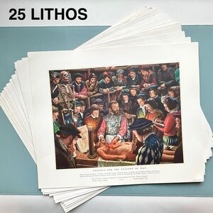 25 Large Litho Prints: A History of Medicine in Pictures Portfolio Parke Davis
